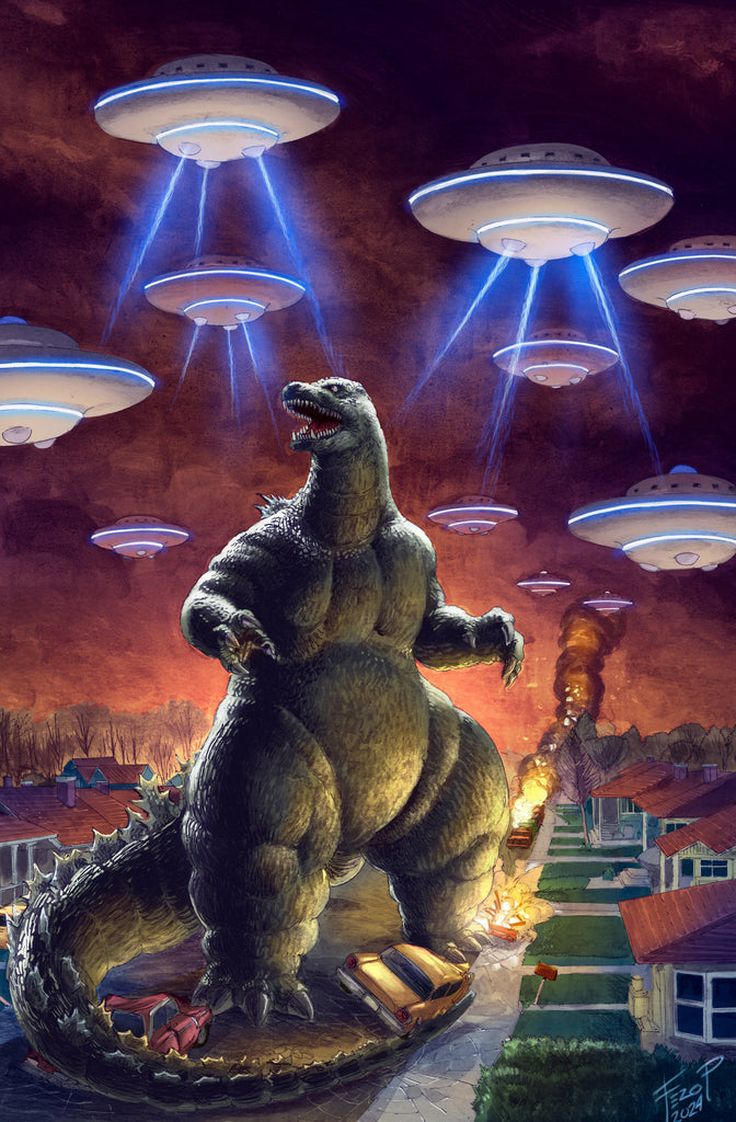Godzilla: Here There Be Aliens #1 | Variant Ri 1:25 Ratio (Pe Full Art)
