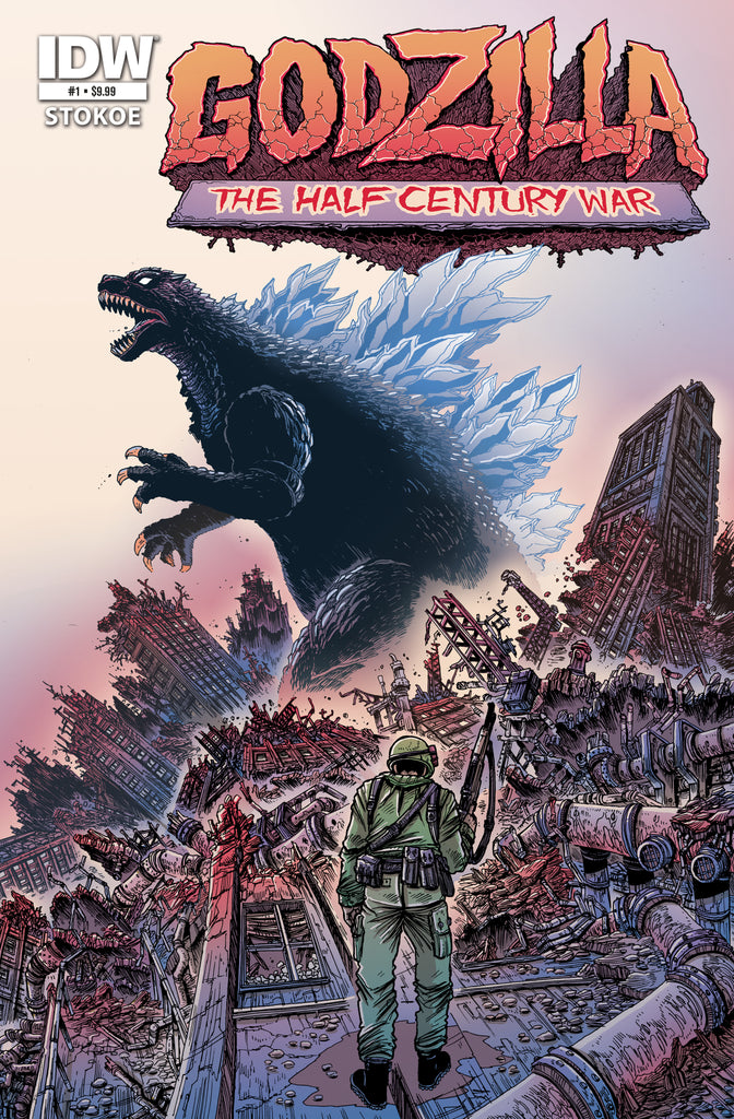 Godzilla 70th Anniversary Foil Classics: Godzilla: The Half-Century War #1 | Cover A (Stokoe)