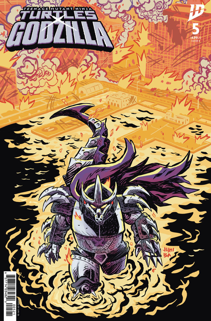 Teenage Mutant Ninja Turtles X Godzilla #5 Variant B (Ba)