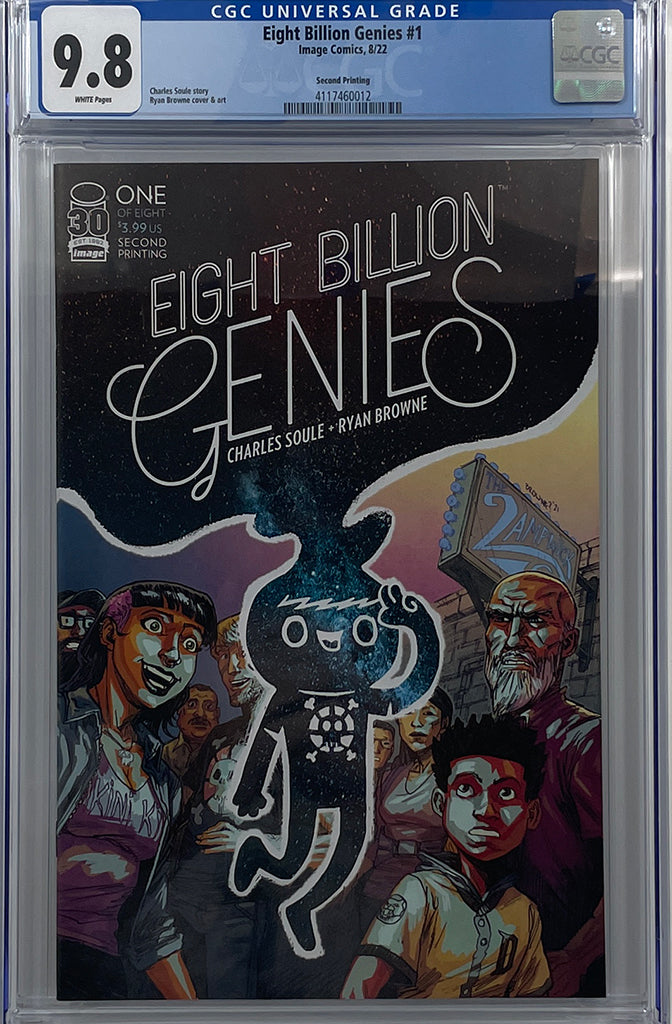 EIGHT BILLION GENIES #1 (OF 8) | 2ND PRINT COVER | BROWNE | CGC 9.8