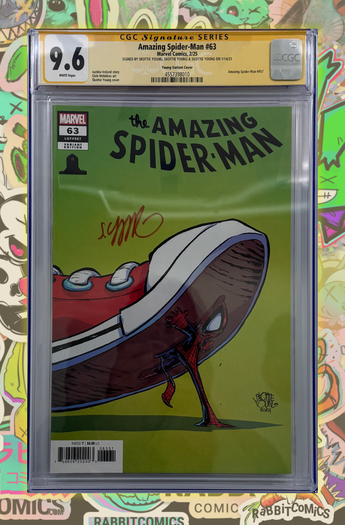 AMAZING SPIDER-MAN #63 | SKOTTIE YOUNG 8 DEATHS OF SPIDER-MAN VARIANT | CGC SS 9.6
