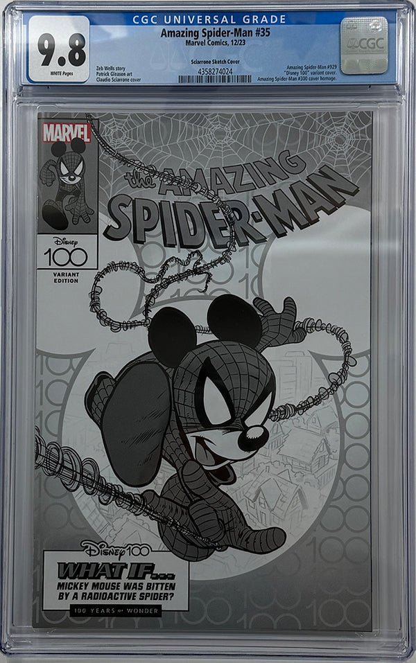 Amazing Spider-Man #35 | 1:100 Disney Ratio Variant | CGC 9.8