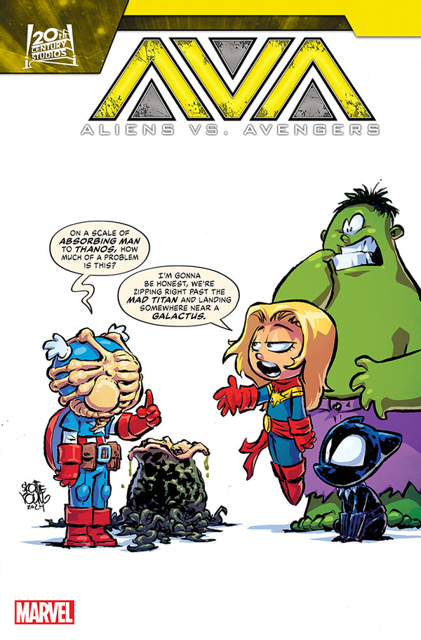 ALIENS VS. AVENGERS #1 | SKOTTIE YOUNG VARIANT