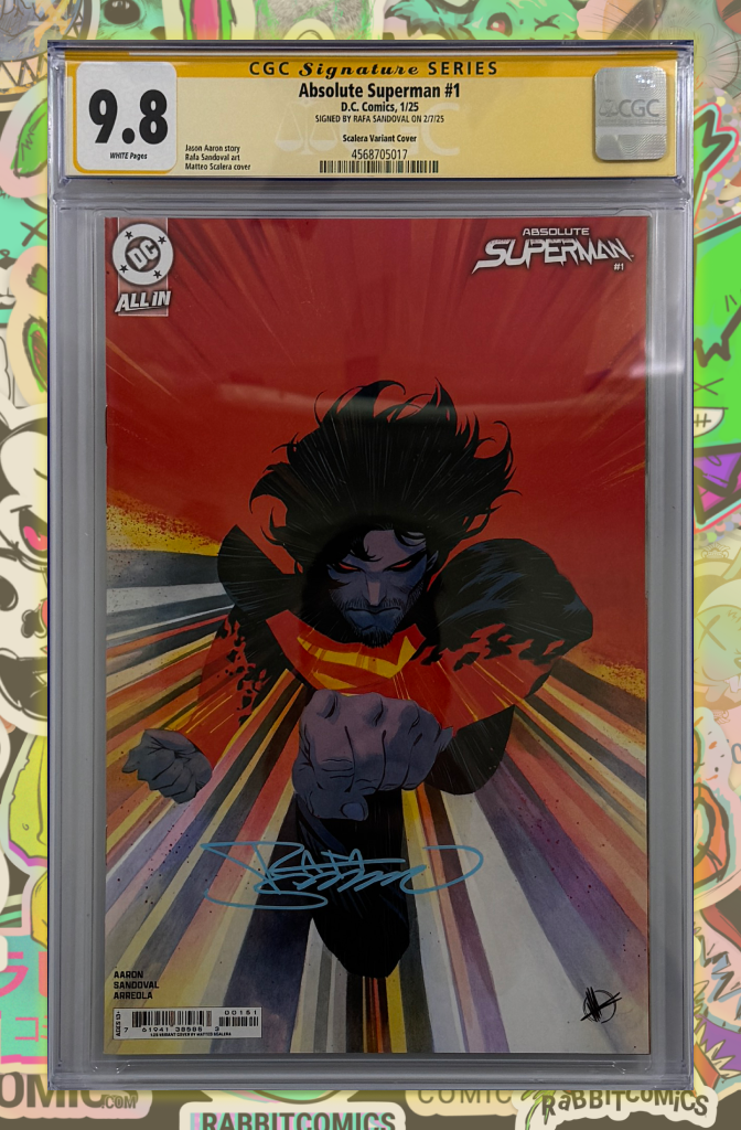 ABSOLUTE SUPERMAN #1  | 1:25 RATIO VARIANT | SIGNED BY RAFA SANDOVAL | CGC SS 9.8