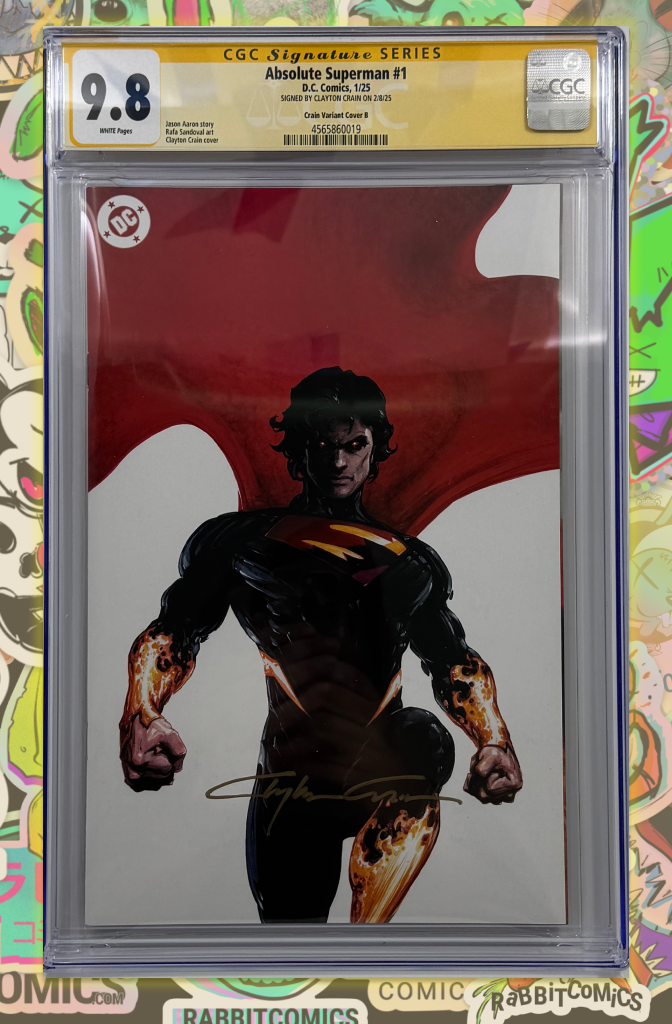 ABSOLUTE SUPERMAN #1 | 1:50 RATIO CLAYTON CRAIN VARIANT | CGC SS 9.8