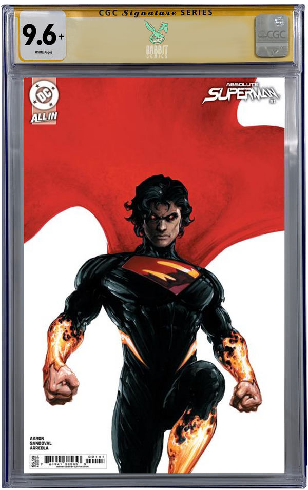 ABSOLUTE SUPERMAN #1  | CVR D CLAYTON CRAIN CARD STOCK VARIANT | CGC SS 9.6+ | PREORDER