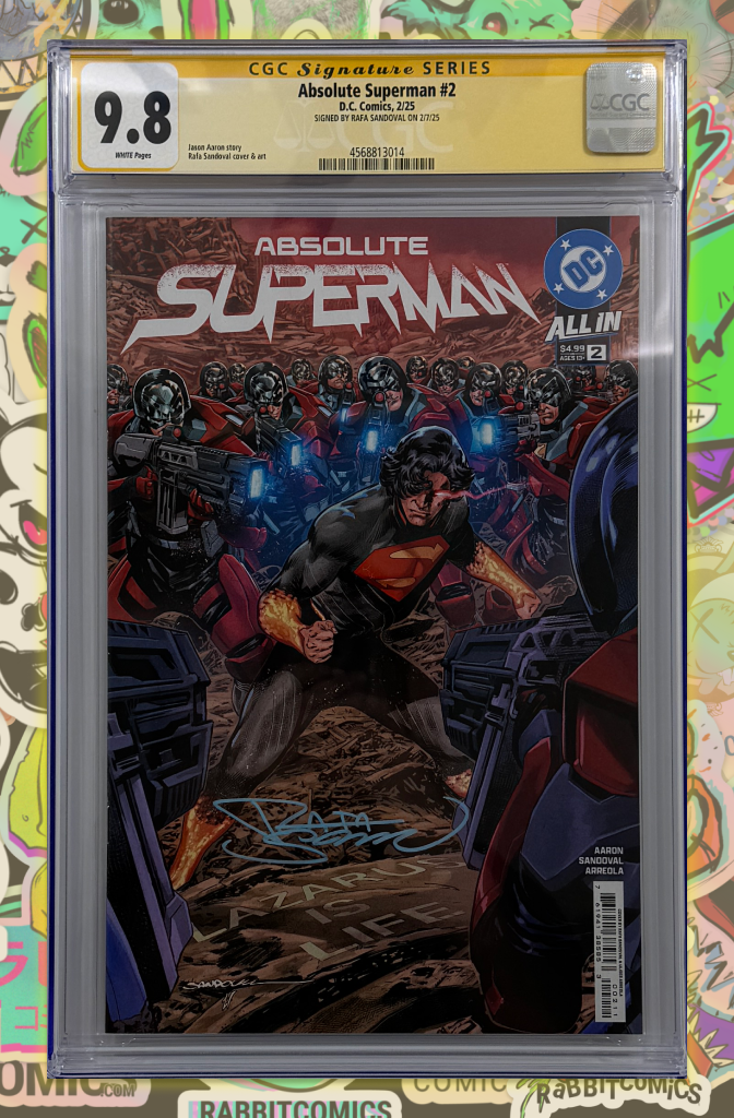 ABSOLUTE SUPERMAN #2 | CVR A RAFA SANDOVAL | SIGNED BY RAFA SANDOVAL | CGC SS 9.8