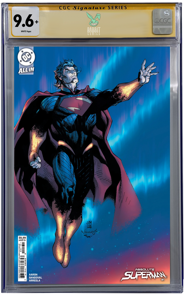 ABSOLUTE SUPERMAN #1  | CVR C JIM LEE FOIL VARIANT | CGC SS 9.6+ | PREORDER