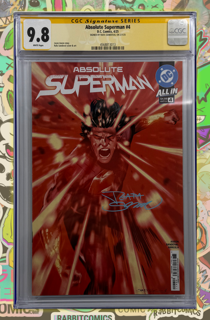 ABSOLUTE SUPERMAN #4 | CVR A RAFA SANDOVAL | SIGNED BY RAFA SANDOVAL | CGC SS 9.8