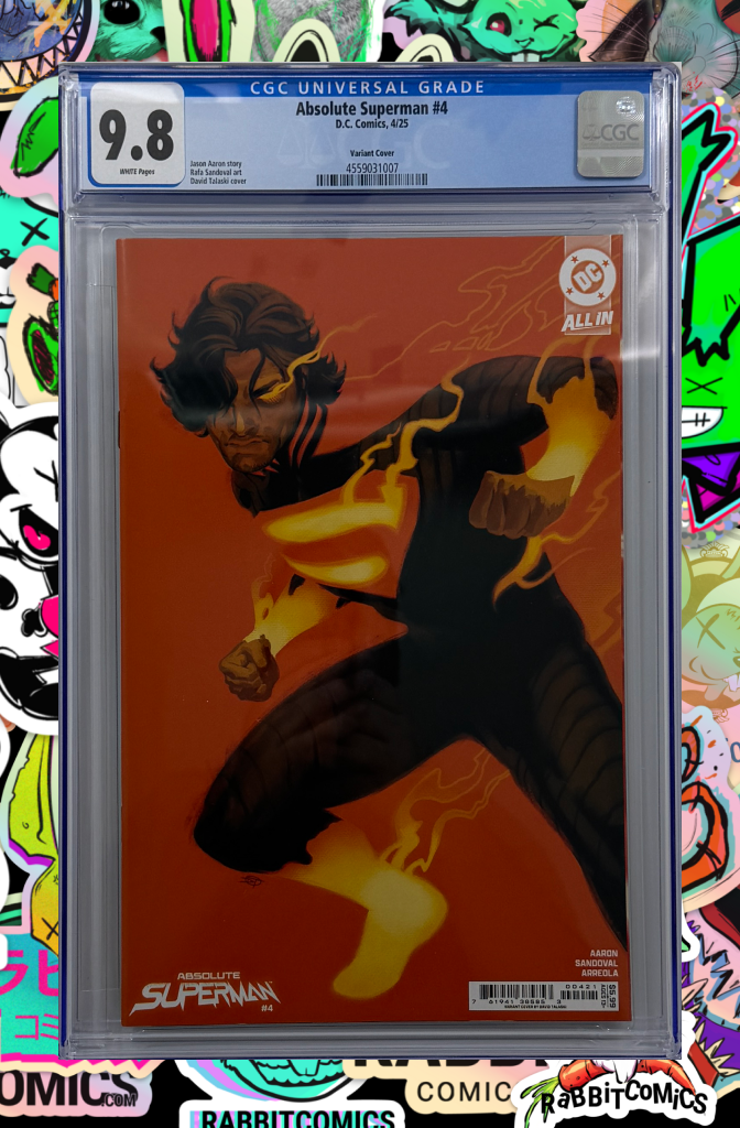ABSOLUTE SUPERMAN #4 | CVR B DAVID TALASKI CARD STOCK VAR | CGC 9.8