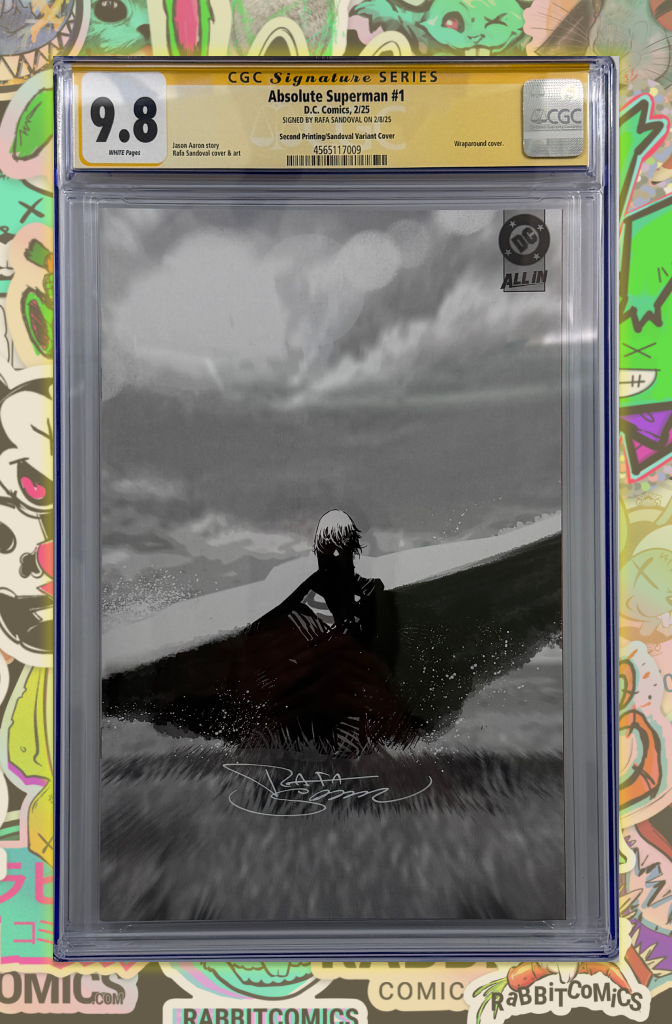 ABSOLUTE SUPERMAN NOIR EDITION #1  | 2ND PRINT 1:25 RATIO VARIANT | SIGNED BY RAFA SANDOVAL | CGC SS 9.8
