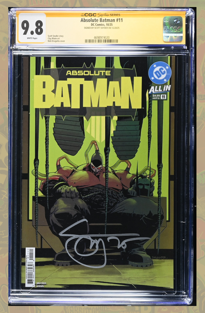 Absolute Batman #11 Cover A | Signed by Scott Snyder | CGC SS 9.8