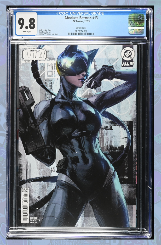Absolute Batman #13 Cover B Stanley Artgerm Lau Card Stock Variant | CGC 9.8