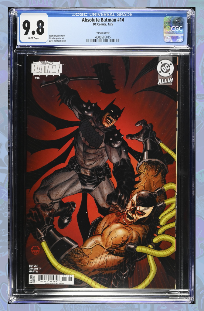 Absolute Batman #14 Cover B Dave Johnson Card Stock Variant | CGC 9.8