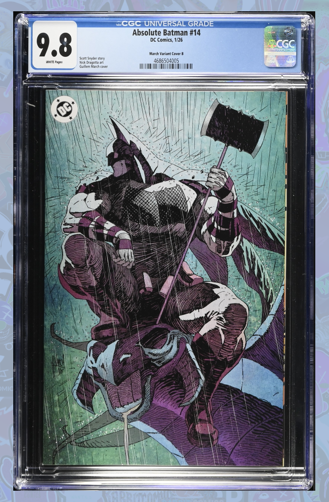 Absolute Batman #14 Guillem March Card 1:50 Ratio | CGC 9.8