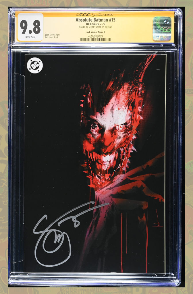 ABSOLUTE BATMAN #15 | 1:50 JOCK VARIANT | SIGNED BY SNYDER | CGC SS 9.8