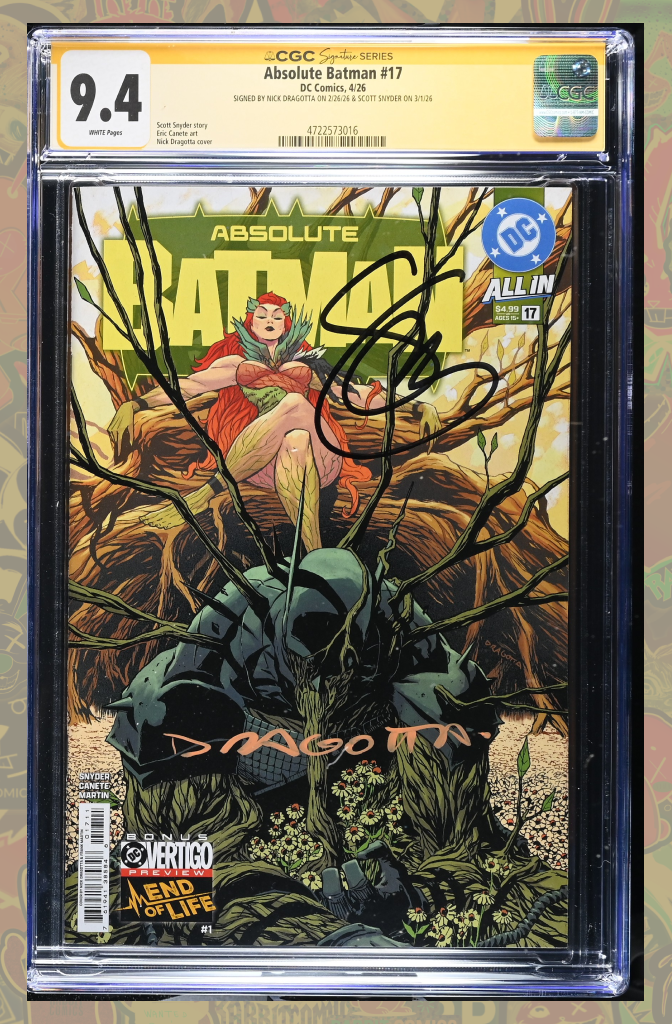 Absolute Batman #17 Cover A Nick Dragotta | 2x Signed | CGC SS 9.4