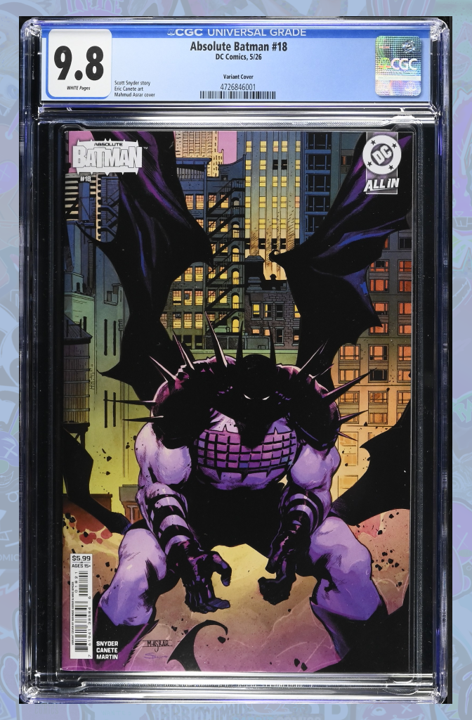 Absolute Batman #18 Cover B Mahmud Asrar Card Stock Variant | CGC 9.8