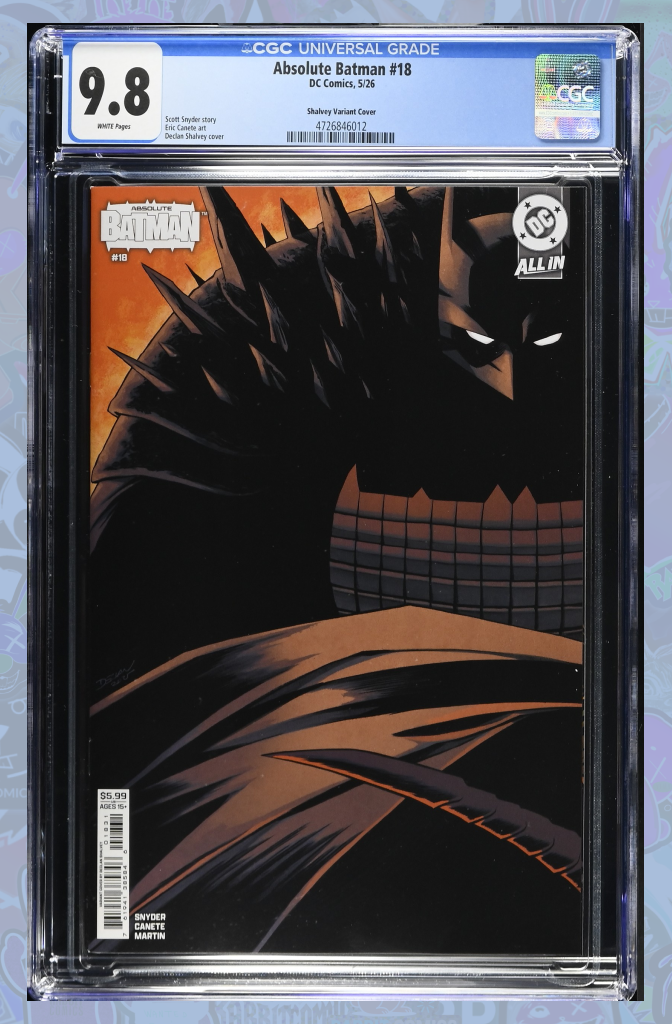 Absolute Batman #18 Cover C Declan Shalvey Card Stock Variant | CGC 9.8