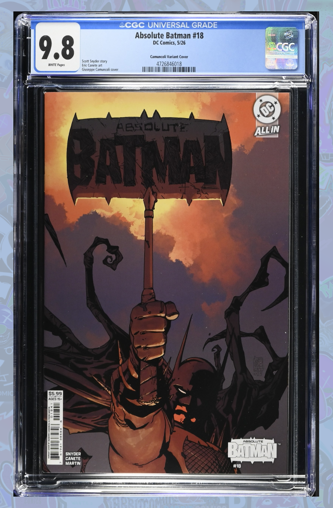 Absolute Batman #18 Cover D Giuseppe Camuncoli Card Stock Variant | CGC 9.8