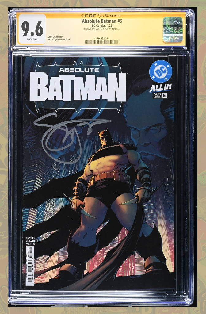 Absolute Batman #5 | Cover A Signed by Scott Snyder  | CGC SS 9.6