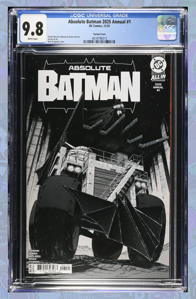 Absolute Batman 2025 Annual #1 Cover B Nick Dragotta Card Stock Variant | CGC 9.8