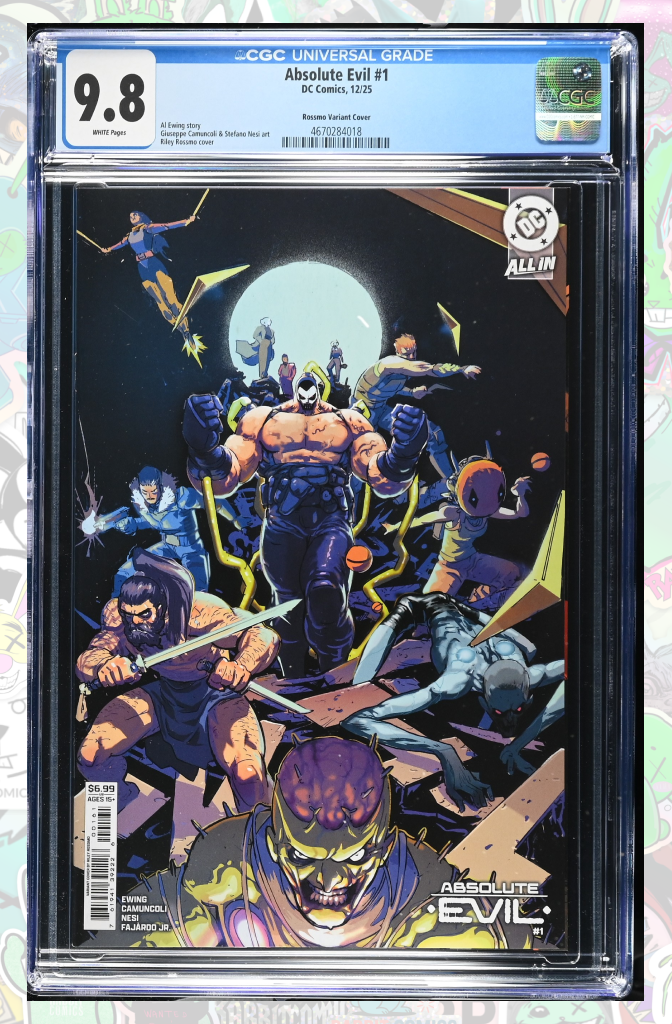 Absolute Evil #1 (One Shot) Cover E Riley Rossmo Card Stock Variant | CGC 9.8