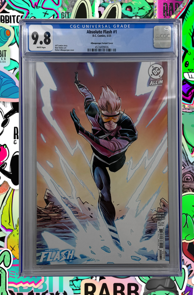 Absolute Flash #1 | Cover D Rafael Albuquerque Connecting Card Stock Variant | CGC 9.8