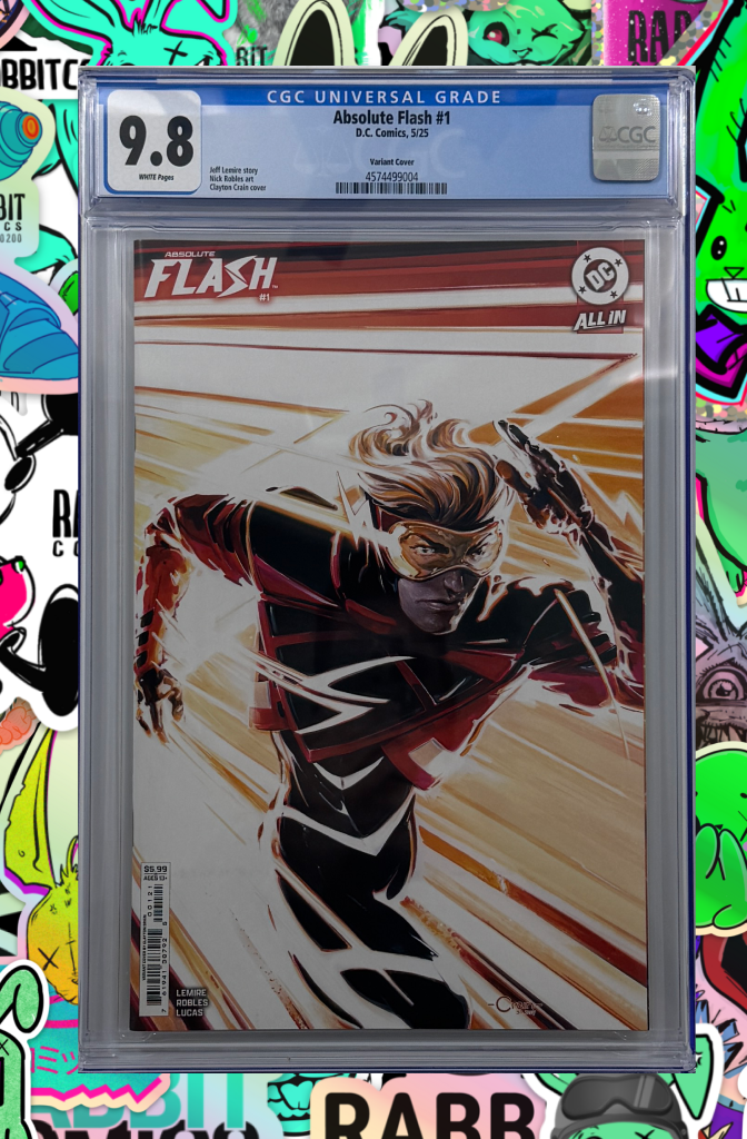 Absolute Flash #1 | Cover B Clayton Crain Card Stock Variant | CGC 9.8