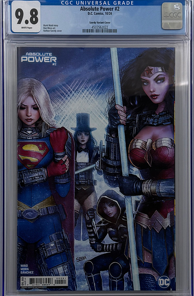 ABSOLUTE POWER #2 (OF 4) | CVR E NATHAN SZERDY CARD STOCK VARIANT | CGC 9.8