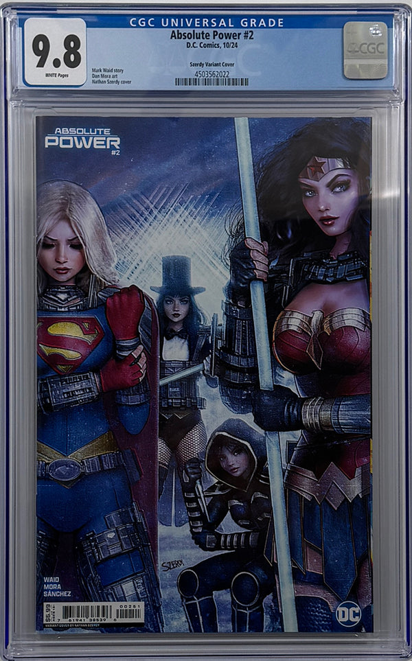 ABSOLUTE POWER #2 (OF 4) | CVR E NATHAN SZERDY CARD STOCK VARIANT | CGC 9.8