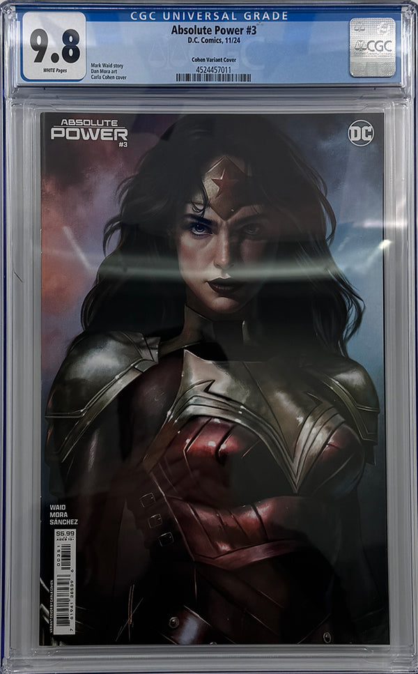 ABSOLUTE POWER #3 (OF 4) | CVR C CARLA COHEN CARD STOCK VARIANT | CGC 9.8