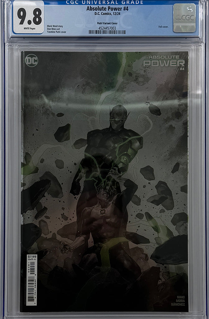 ABSOLUTE POWER #4 (OF 4) | CVR I YASMINE PUTRI RAISED UV FOIL VARIANT | CGC 9.8
