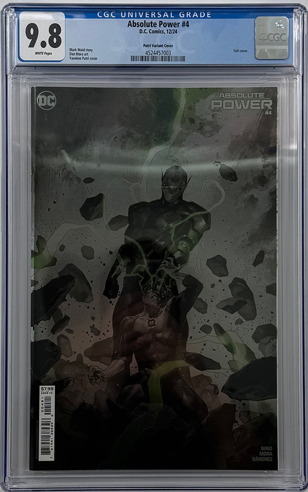 ABSOLUTE POWER #4 (OF 4) | CVR I YASMINE PUTRI RAISED UV FOIL VARIANT | CGC 9.8