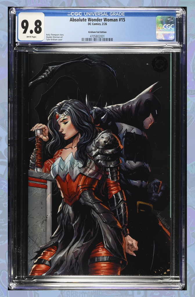 Absolute Wonder Woman #15 Tyler Kirkham Spot Foil Variant | CGC 9.8