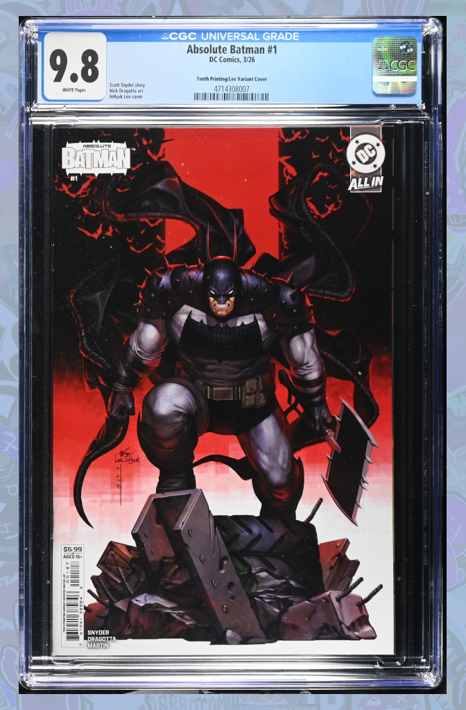 Absolute Batman #1 | Tenth Printing Cvr B InHyuk Lee Variant | CGC 9.8