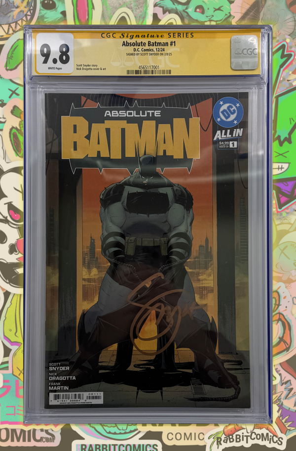 ABSOLUTE BATMAN #1  | CVR A NICK DRAGOTTA | SIGNED BY SCOTT SNYDER | CGC SS 9.8