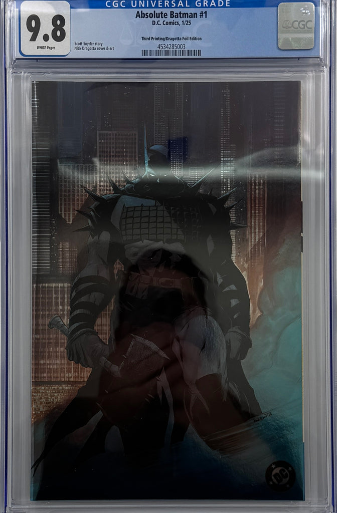 ABSOLUTE BATMAN #1 | Third Printing Cvr C Nick Dragotta Foil Variant | CGC 9.8