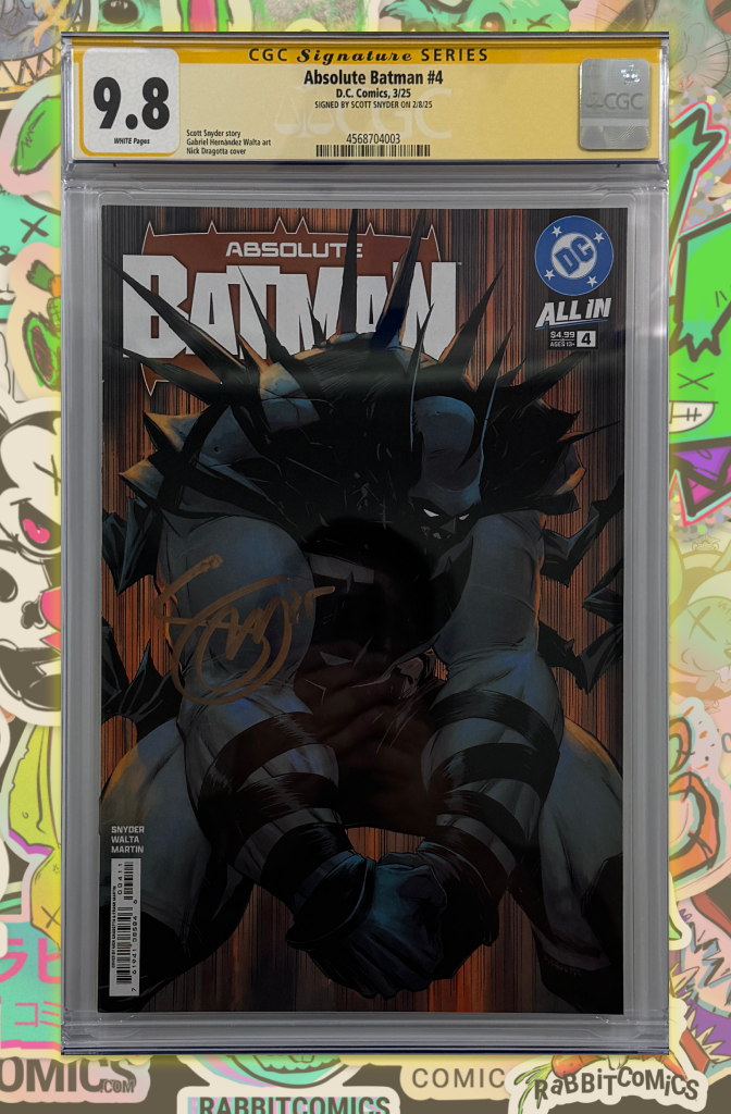 Absolute Batman #4 | Cover A | Signed by Scott Snyder | CGC SS 9.8