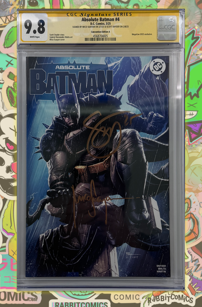 ABSOLUTE BATMAN #4 | MICO SUAYUN TRADE VARIANT | SIGNED BY SCOTT SYNDER + MICO SUAYUN | CGC SS 9.8