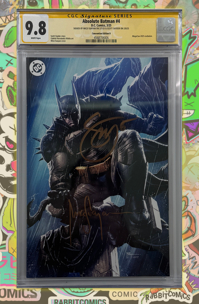 ABSOLUTE BATMAN #4 | MICO SUAYUN VIRGIN  VARIANT | SIGNED BY SCOTT SYNDER + MICO SUAYUN | CGC SS 9.8