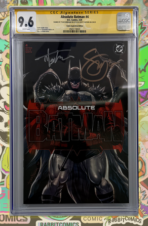 Absolute Batman #4 | MEGACON TYLER KIRKHAM  | Signed by Scott Snyder + Tyler Kirkham  | CGC SS 9.6