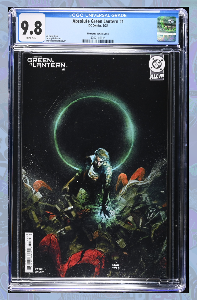 Absolute Green Lantern #1 | Martin Simmonds 1:25 Ratio Variant | CGC 9.8