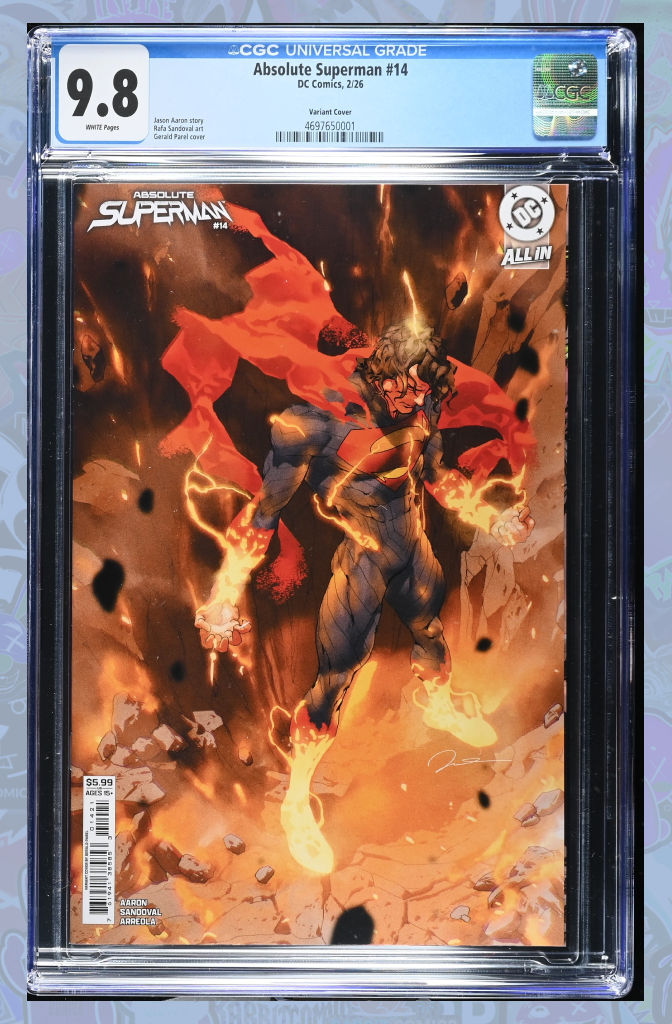 Absolute Superman #14 Cover B Gerald Parel Card Stock Variant | CGC 9.8