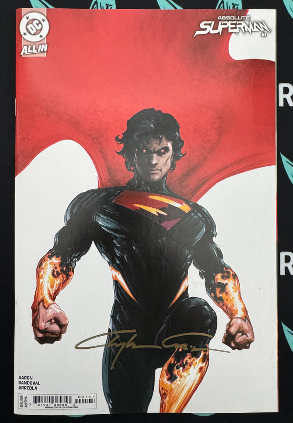 ABSOLUTE SUPERMAN #1  | CVR D CLAYTON CRAIN CARD STOCK VARIANT | SIGNED CLAYTON CRAIN