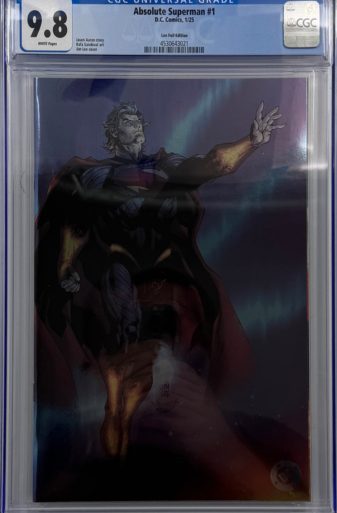 ABSOLUTE SUPERMAN #1  | JIM LEE FOIL VIRGIN VARIANT | CGC 9.8