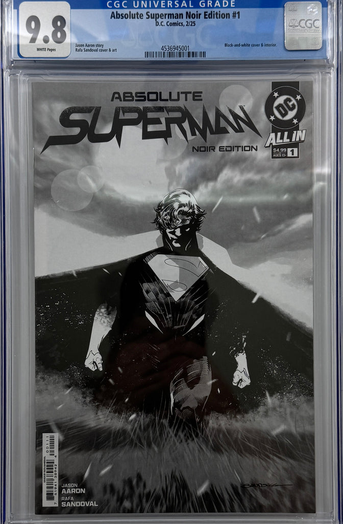 ABSOLUTE SUPERMAN NOIR EDITION #1 (ONE SHOT) | CVR A RAFA SANDOVAL | CGC 9.8