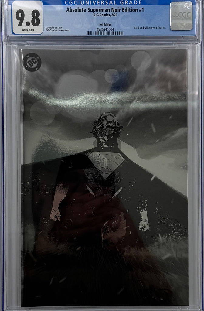ABSOLUTE SUPERMAN NOIR EDITION #1 (ONE SHOT) | CVR C RAFA SANDOVAL FOIL VAR | CGC 9.8