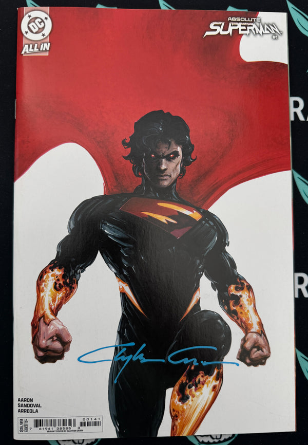 ABSOLUTE SUPERMAN #1 | 1:50 RATIO CLAYTON CRAIN VARIANT | SIGNED BY CLAYTON CRAIN