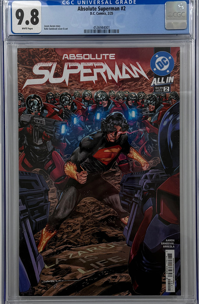 ABSOLUTE SUPERMAN #2 | CVR A RAFA SANDOVAL | CGC 9.8